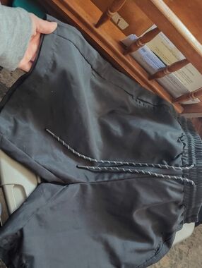 NFINITY Men's Black Elastic Waist Athletic Shorts